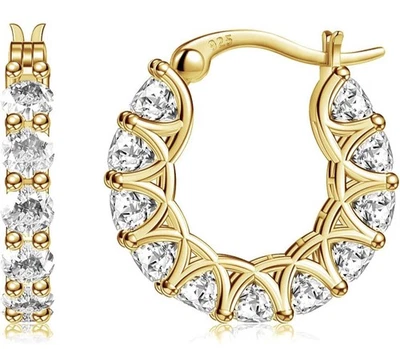 14K Gold Hoop Earrings  - Image 1 of 3