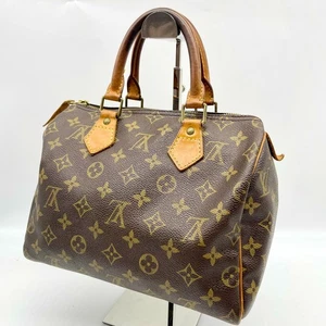 Auténtico bolso Louis Vuitton Boston Speedy 25 marrón monograma cuero M41528 SP0073 - Imagen 1 de 23