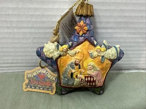 Enesco Jim Shore Heartwood Creek Star Nativity Scene Hanging Christmas Ornament - Picture 1 of 8