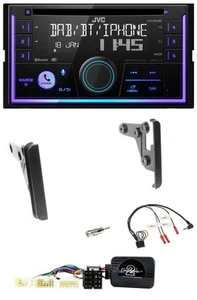 JVC Lenkrad USB 2DIN DAB Bluetooth CD Autoradio für Toyota RAV 4 2001-2005 - Bild 1 von 10