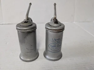2 Vintage Eagle Eaglet No. 58 Pump Oiler 5 Ounce Capacity Oil Can USA - Picture 1 of 9