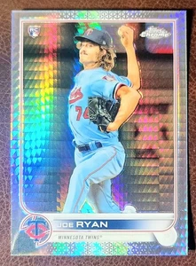 Joe Ryan 2022 Topps Chrome Prism Refractor #48 RC - Picture 1 of 2