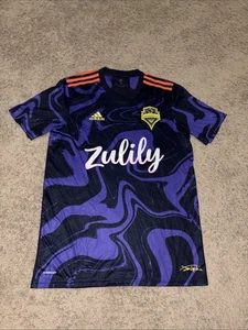 Adidas Seattle Sounders Purple Haze Jimi Hendrix Jersey Authentic Men’s Medium - Picture 1 of 12