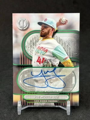 2024 Topps Tribute Tribute Auto Green /99 Joe Musgrove #TA-JMU Padres - Image 1 of 2