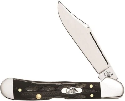 CASE XX 65022 MINI COPPERLOCK POCKET KNIFE JIGGED BUFFALO HORN HANDLE BH1749L SS - Image 1 of 4