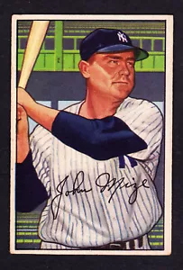 1952 BOWMAN #145 JOHNNY MIZE YANKEES - Picture 1 of 2