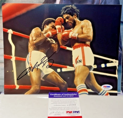 Sugar Ray Leonard Signed 8x10 Boxing Photo vs DURAN - PSA /Dna - Image 1 of 3