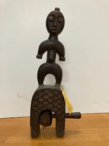 Vintage African Fang wooden bobbin figure from Equatorial Guinea - Picture 1 of 6