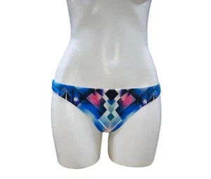Milly Cabana BLUE PRINT MULTI Women's Bikini Bottom, S - Picture 1 of 2