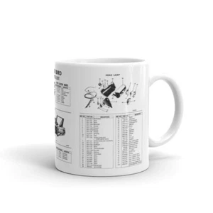 1970 Plymouth Superbird Parts Diagrams Coffee Mug 426 Hemi 440+6 Mopar 440 + 6 - Picture 1 of 3