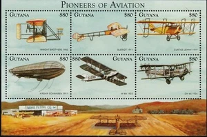 Guyana 1998 Hoja Yv 4690 - 4695 Pioneros de la Aviación - Imagen 1 de 1