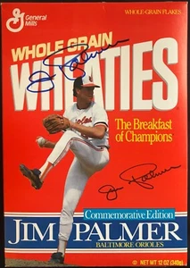 JIM PALMER Signed  Wheaties Cereal Box Baseball Baltimore Orioles HOF PSA - Picture 1 of 7