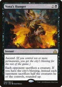 Magic The Gathering MTG VONA'S HUNGER Rivals of Ixalan NM Near Mint - Bild 1 von 1