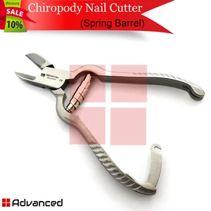 Professional Toenail Cutter Spring Barrel Trimmer Ingrown Clipper Locking Handle - Picture 1 of 3