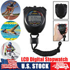 Waterproof LCD Digital Stopwatch Sports Counter Running Timer Odometer Watch US