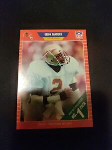 1989 Pro Set Deion Sanders Rookie Card #486 (D)