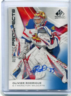 2019-20 SP Game Used CHL Prospects Autographs Olivier Rodrigue Auto - Image 1 of 2