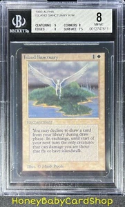 MTG Limited Edition Alpha 1993 Island Sanctuary BGS 8.0 NM/MT Old School 93/94 - Picture 1 of 6