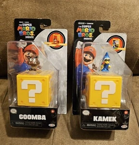 Jakks Pacific Super Mario Bros Movie Goomba & Kamek Mini Figures NEW SEALED - Picture 1 of 5