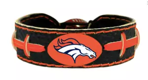 Official NFL Denver Broncos Color Football Bracelet by Gamewear - Picture 1 of 1