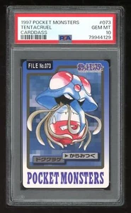 Pokemon Japanese Carddass 1997 073 Tentacruel Card 73 Bandai PSA 10 79944129 - Imagen 1 de 2