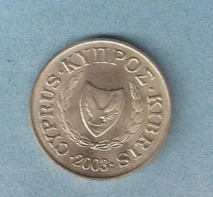 MONEDA CHIPRIOTA 2003 2 CENTAVOS MONEDAS PERFECTAS SIN CIRCULAR - Imagen 1 de 2