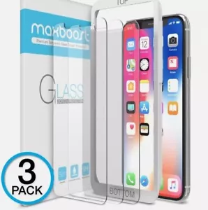 Maxboost 3er-Pack Displayschutzfolie für Apple iPhone Xs/iPhone X/iPhone 11 Pro - Bild 1 von 7