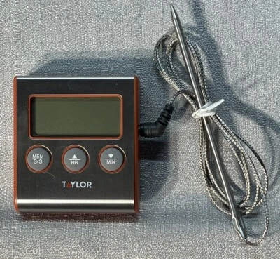 Taylor 1487  remote Digital Cooking Thermometer w/ Probe & Timer - Image 1 of 4