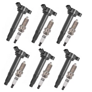 Ignition Coil +Spark Plug Set For 2008-2016 Lexus LS600h 5.0L 90919-02251 uf487 - Picture 1 of 10
