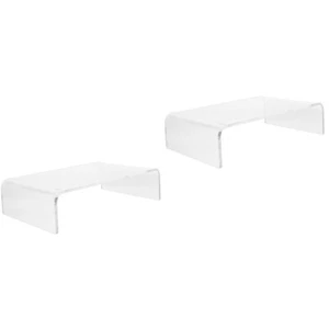 2 Pack Monitorständer Schreibtisch-Essentials Acryl-Regalerhöhung - Bild 1 von 12