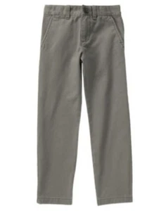 GYMBOREE EVERYDAY FAVORITES GRAY CHINO PIGMENT DYE PANTS 4 5 slim 6 7 8 10 NWT  - Picture 1 of 1