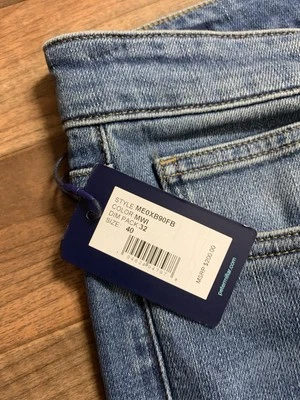 Etiqueta de Jeans PETER MILLAR talla 40x32 *Real 38x31 CORONA ARTESANAL Vintage Lavado #1A Foto 1 de 4