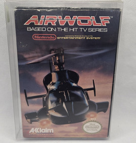 Airwolf NES Nintendo 1989 gioco con scatola no manuale testato cartuccia autentica