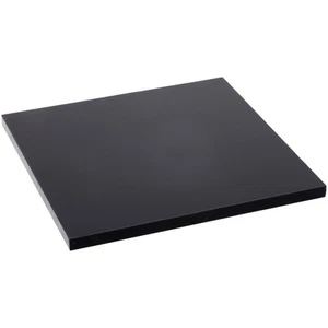 Plymor Black Acrylic Square Standard-Edge Display Base, 4" W x 4" D x 0.25" H - Picture 1 of 1