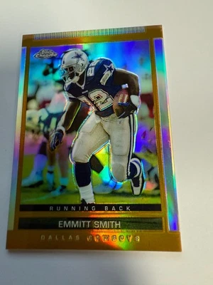 2003 Topps Draft Picks & Prospects Emmitt Smith Chrome Gold Refractor Cowboys - Image 1 of 2