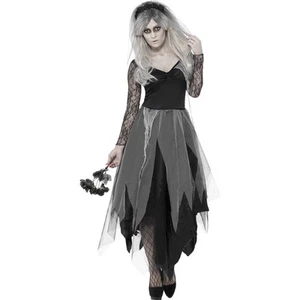Disfraz de novia gótica Halloween novia zombi novia de terror disfraz de mujer novia fantasma - Imagen 1 de 9