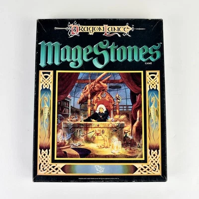 VINTAGE TSR MAGE STONES BOARD GAME DRAGON LANCE 1990 FANTASY WIZARDS - Image 1 of 4