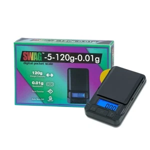 Báscula Swag 120g x 0,01g - Swag 5 Negra - Báscula Digital de Bolsillo, Joyería, Hierbas - Imagen 1 de 1