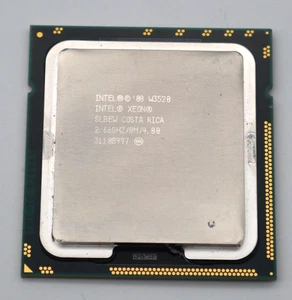Intel Xeon W3520 4 Core 2,66Ghz 8MB Cache Socket 1366 80W TDP SLBEW - Foto 1 di 1