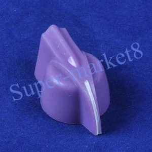 Pomo de cabeza de pollo 10 piezas para pedal de efecto amplificador de tubo para guitarra reverberación eje 1/4" púrpura - Imagen 1 de 7