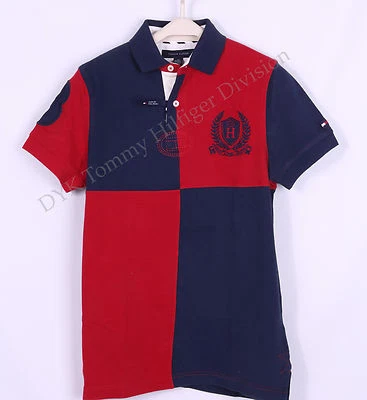  Tommy Hilfiger Men Pique Mesh Polo Shirt Short Sleeve - Free $0 Shipping - Image 1 of 2