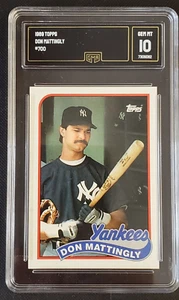 1989 Topps Baseball Don Mattingly #700 GMA GEM MINT 10 NICE! - Picture 1 of 2