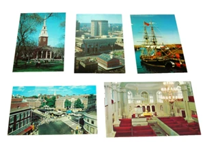 Boston Massachusetts Postcard Lot Assorted Tea Party Harvard Faneuii Hall Color - Picture 1 of 3