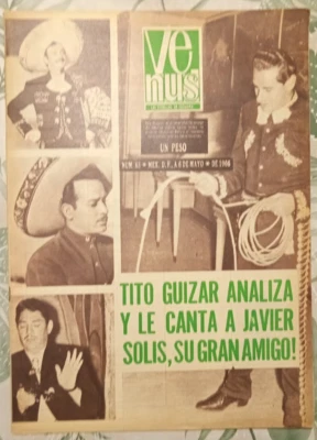 VENUS LAS ESTRELLAS #85 MAY 1966, TITO GUIZAR / ANA BERTHA SEXY MAGAZINE - Image 1 of 4