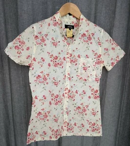 APC A.P.C. 36 France floral flowers ladies slim fit shirt - Picture 1 of 9