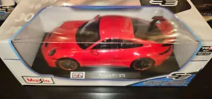 MAISTO 1:18 PORSCHE 911 GT3 RED BNISB FREE P&P - Picture 1 of 5