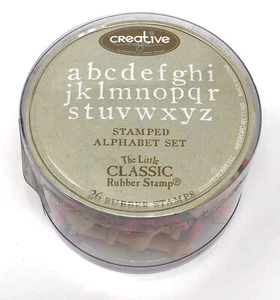 Creative Cafe - COMPLETE lowercase alphabet set Wooden Rubber Stamps lower case - Picture 1 of 11