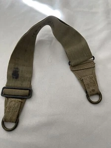 WW2 musette bag strap Named Keeney Walter K 1720 brass d rings - Picture 1 of 4