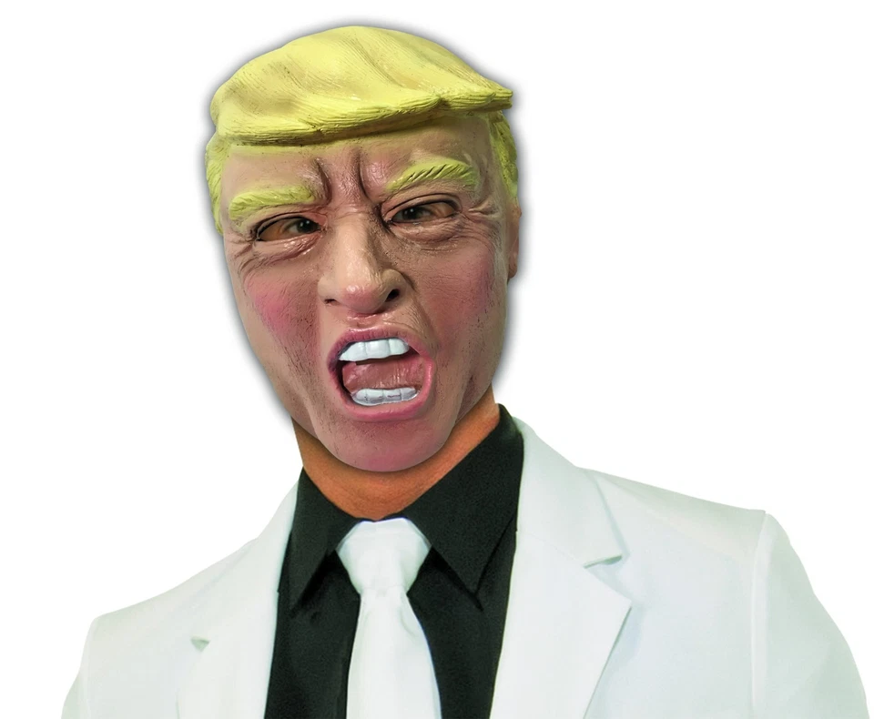 CANDIDATE DONALD TRUMP LATEX MASK ADULT HALLOWEEN COSTUME ACCESSORY - Image 1 of 1