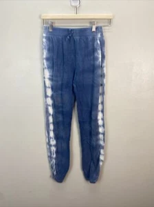 Girls CROWN OF HEARTS Jogger Pants Blue tie dye w/ Elastic Waist large - Picture 1 of 9